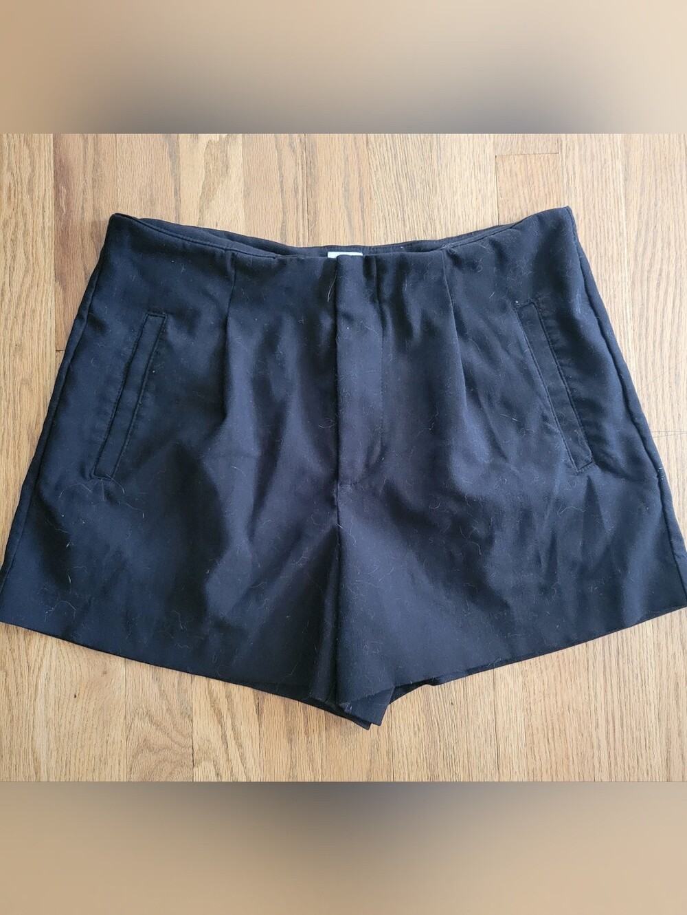 Women's Black Tailored Shorts